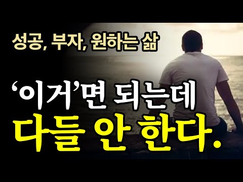 (40분 마인드셋) 성공이든 부자든 혼자 조용히 이거 보고 해라