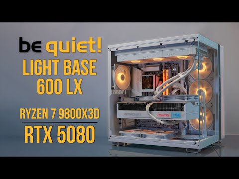 Be Quiet! Light Base 600 LX White 4K ATX Gaming Build | Ryzen 7 9800X3D | RTX 5080