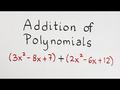 Adding Polynomials: The Easy Way