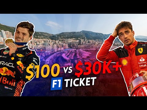 $100 vs $32,000 F1 ticket!