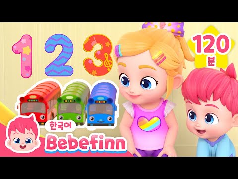 Learn Numbers with Bebefinn | 1,2,3 and more! | Korean Song Compilation | 베베핀 Bebefinn - 키즈 인기 동요