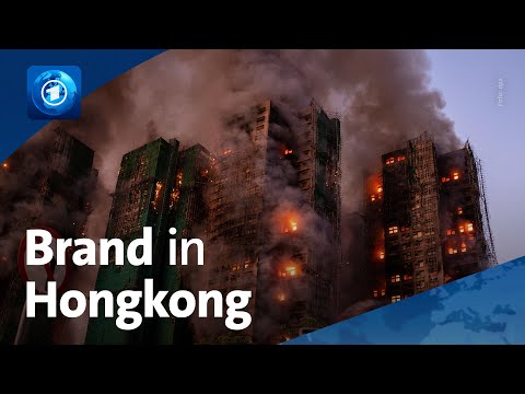 Hochhauskomplex in Hongkong brennt: Mehrere Tote
