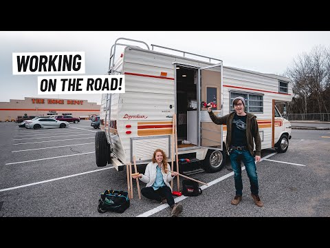 Working On the RV… IN A PARKING LOT?? + Staying at an Off-Road RV Park!