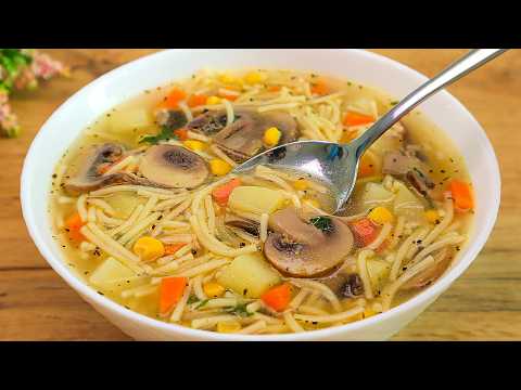 This mushroom soup is so delicious that I make it every day! 🔝 5 mushroom soup recipes for every d