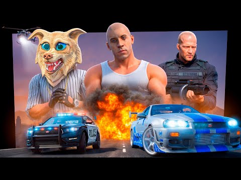 ВСЕ СЕРИИ ФОРСАЖА В ГТА 5 ! МЫ С ДРУГОМ ПРОЖИЛИ 200 ДНЕЙ ГОНЩИКАМИ