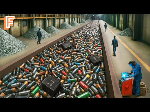 How Millions Of Batteries Are Recycled Every Day - Inside Battery Recycling Mega Factory