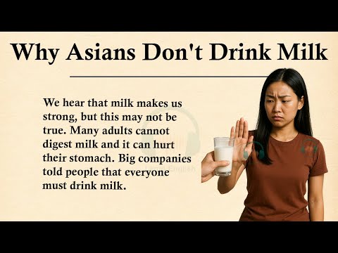 Why Asians Don't Drink Milk: The Western Lie? ||🥛Learn English Through Story Level 3 ||Graded Reader