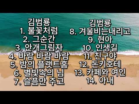 김범룡 노래들 불꽃처럼 그순간 등등