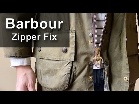 How to fix your Barbour jacket zipper when it's stuck.
