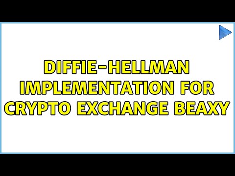 Diffie-Hellman implementation for crypto exchange Beaxy