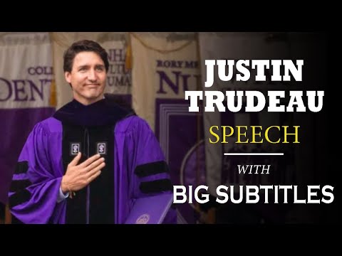Justin Trudeau's New York University Graduation Speech | ENGLISH SPEECH with BIG Subtitles