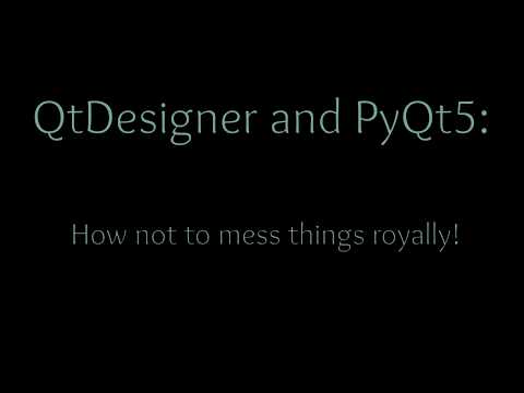 QtDesigner and PyQt5:  The right and wrong way to use them together