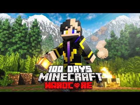 I Survived 100 Days in Hardcore Realistic Minecraft