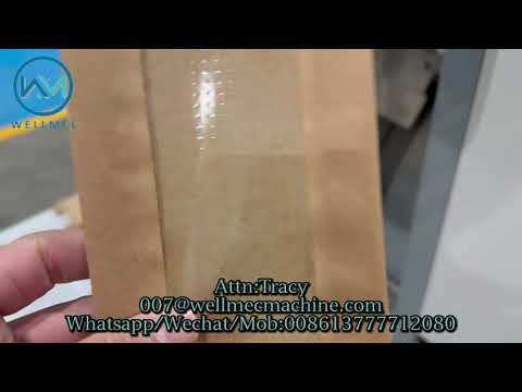 Bread/V bottom /Flat Satchel Food Paper Bag Making Machine With Hole Perforation OPP Plastic Window