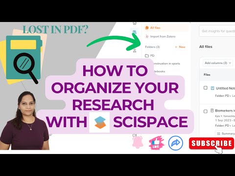 How to Extract Data from PDFs and organize literature review using SCISPACE AI