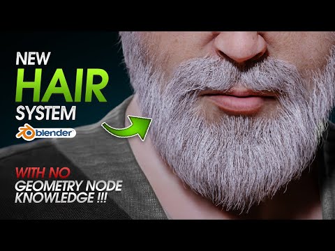 How to use Blender New Hair System with No Geometry Node Knowledge