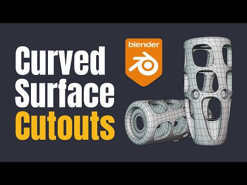 Blender Topology Tutorial: Complex Boolean Cutouts on Curved Surfaces