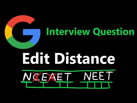 Edit Distance - Dynamic Programming - Leetcode 72 - Python