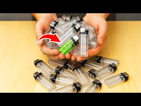 Don't throw away your OLD LIGHTERS! How to make a SUPER POWERFUL and DURABLE LIGHTER