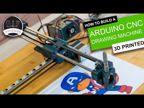 Super Easy 3D Printed Arduino CNC Drawing Machine | GRBL Plotter Elegoo