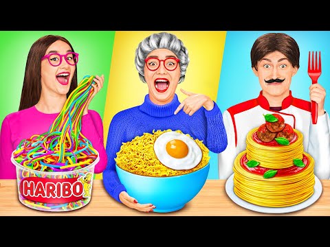 Olala تحدي الطبخ أنا ضد الجدة |  قصص طعام مضحكة بواسطة