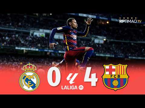 Real Madrid 0 x 4 Barcelona ● La Liga 15/16 Extended Goals & Highlights ᴴᴰ