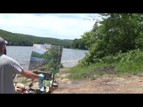 Kyle Buckland Plein Air Oil Painting Demonstration Beginner Lesson #12 Landscape Demo Art