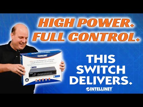 10-Port L2+ Fully Managed PoE++ Switch with 8 Gigabit Ethernet Ports and 2 SFP Uplinks