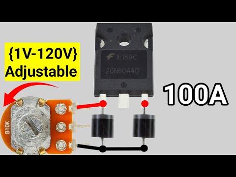 How To Make Adjustable Voltage Regulator Using IGBT | Transistor Voltage Controller Circuit