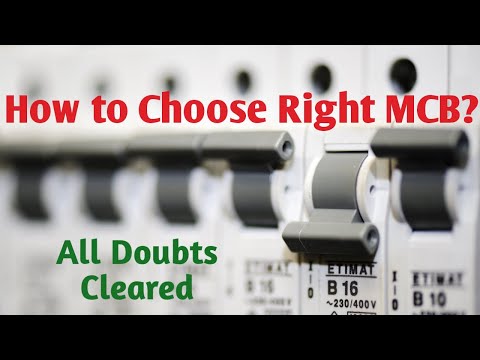 How to Choose Right MCB Breaker Current Rating l How to Calculate MCB rating with load