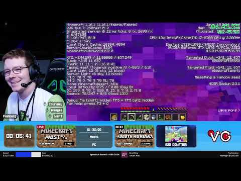 Feinberg and Couriway speedrun Minecraft in GSA's Speedrun Summit