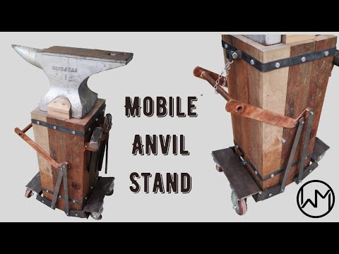 Building a Mobile Anvil Stand - Blacksmithing
