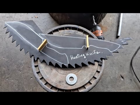 Making twin camping and hunting super sharp knife step by step....
