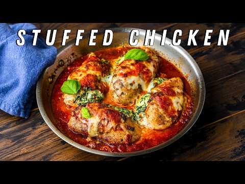 Cheesy Spinach Stuffed Chicken - The Easy Weeknight Meal
