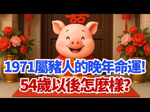 生肖豬：1971年屬豬人的晚年命運！54歲後怎麼樣？ #2025年生肖豬運勢 #2025年生肖豬運程 #2025年屬豬運勢 #2025年屬豬運程