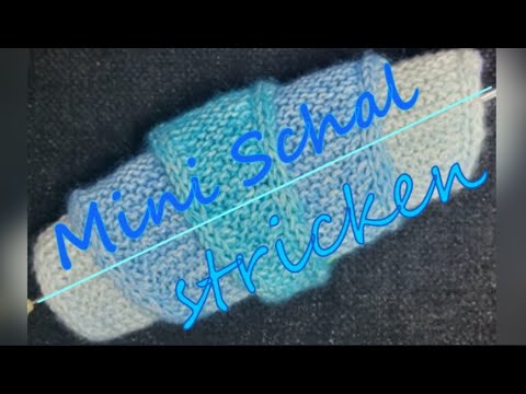 DIY No. 146 💙 WINTER SPECIAL: Knit a mini scarf with an i-cord edge | Free instructions