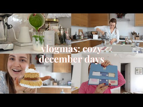 cozy december days: gap x summer fridays haul, holiday baking and christmas gift unboxings!