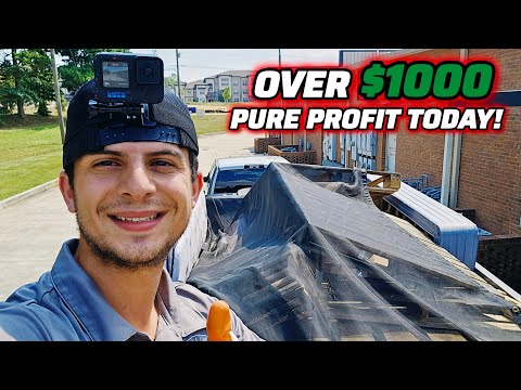 My Small Junk Removal Business Made HUGE Profits Today! - Buying A Dump Trailer Changed My Life!