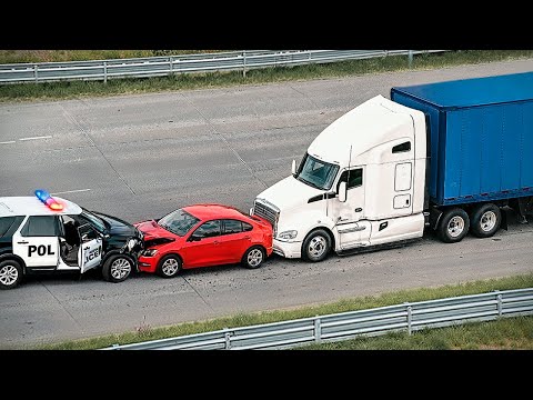 When Truckers Put An End To Police Chases!