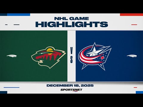 NHL Highlights | Wild vs. Blue Jackets - December 18, 2025