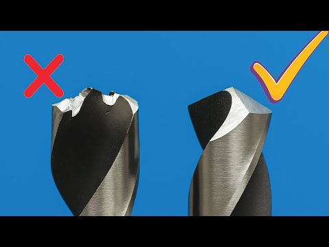 How to sharpen a drill bit like a razor properly! Simple, fast, effective