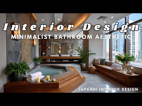 Japandi Bathroom Interior Design Ideas  Spa Like Minimalist Bathroom Aesthetic