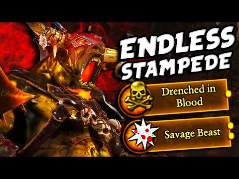 Unleashing the Endless Stampede as Taurox in Total Warhammer 3!