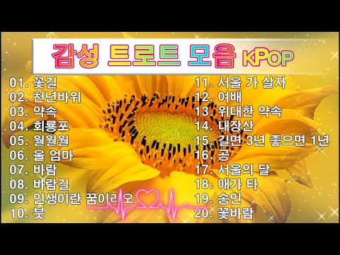 감성 트로트 모음 KPOP (TROT) PLAYLIST ☘️ ( 꽃길.상사화.여인의 눈물.회룡포.바람길...) #Kpop