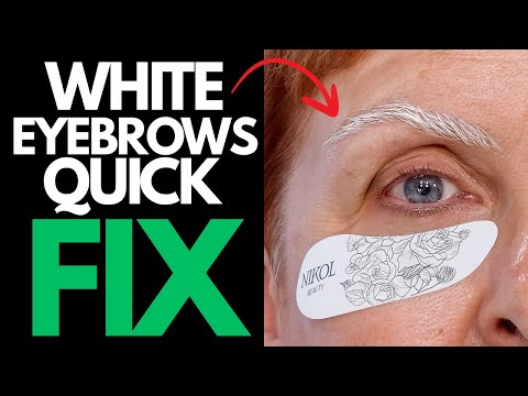 The Trick To Taming White Eyebrows That Actually Works!