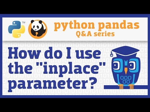 When should I use the "inplace" parameter in pandas?