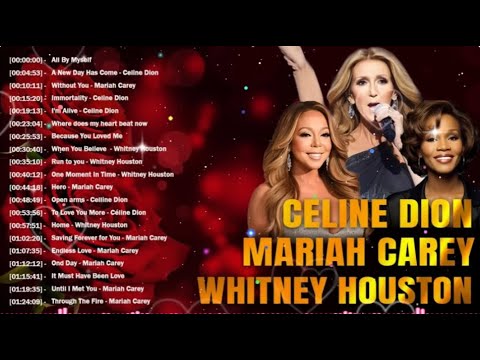 Greatest Hits 80s 90s 💖 Whitney Houston, Mariah Carey, Celine Dion Full Live Best of World Divas