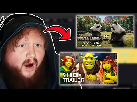 Caseoh Reacts To The NEWEST Minecraft And Shrek 5 Trailers