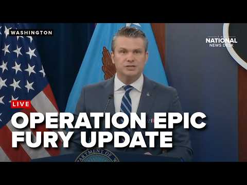 Defense Secretary Pete Hegseth and Chairman Caine give an update on Operation Epic Fury