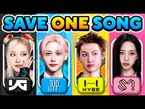 JYP vs HYBE vs YG vs SM 🎵 Random Rule: Save One Song🔥| Kpop Quiz 2025